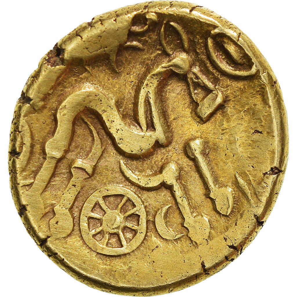 Coin, Suessiones, Stater, 60-50 BC, AU(50-53), Gold, Delestrée:169