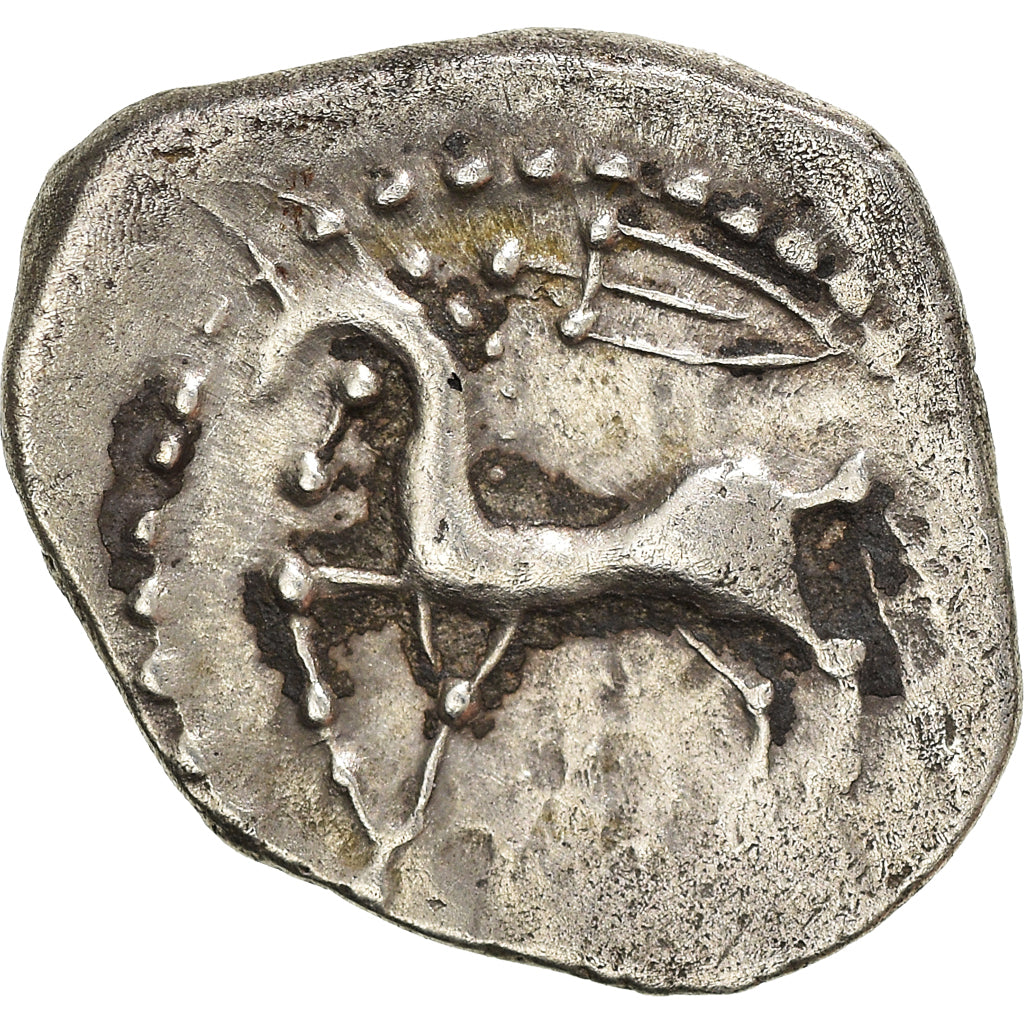 Coin, Bituriges, Denier au glaive, 1st century BC, AU(50-53), Silver