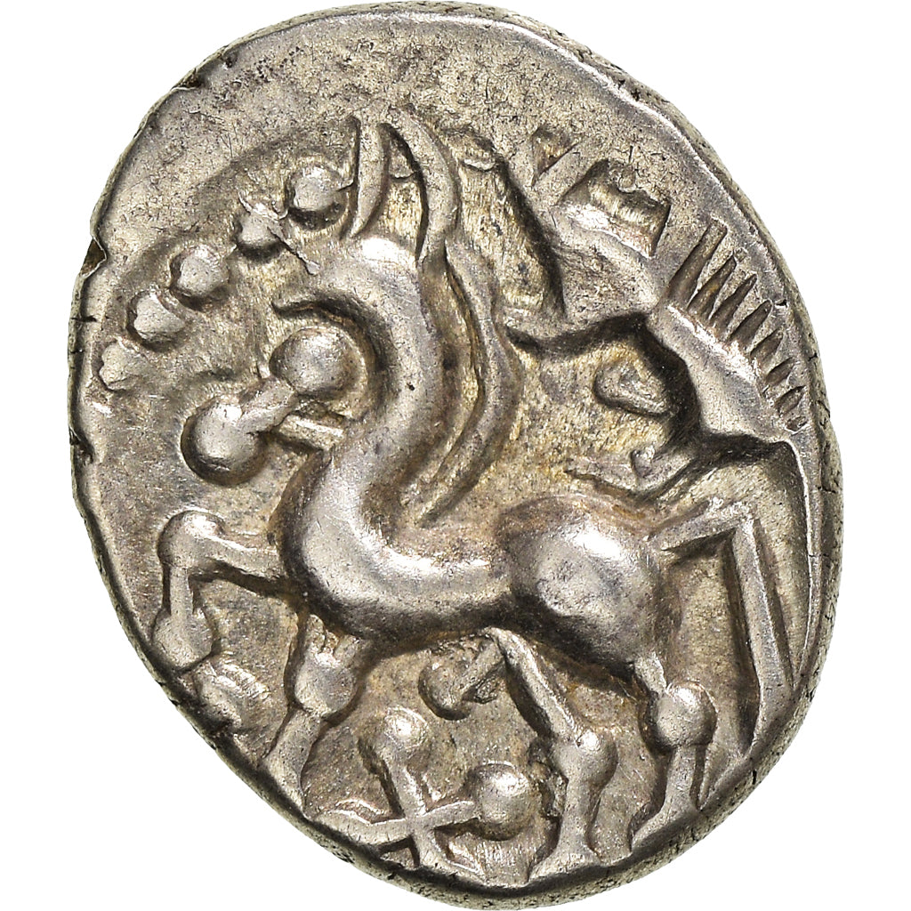 Munten, Bituriges, Denier au Sanglier et à la Croix, 1st century BC, ZF+