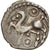Moneda, Bituriges, Denier aux 2 annelets, 1st century BC, MBC+, Plata