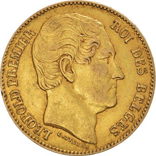 Moneta, Belgio, Leopold I, 20 Francs, 1865, BB, Oro, KM:23