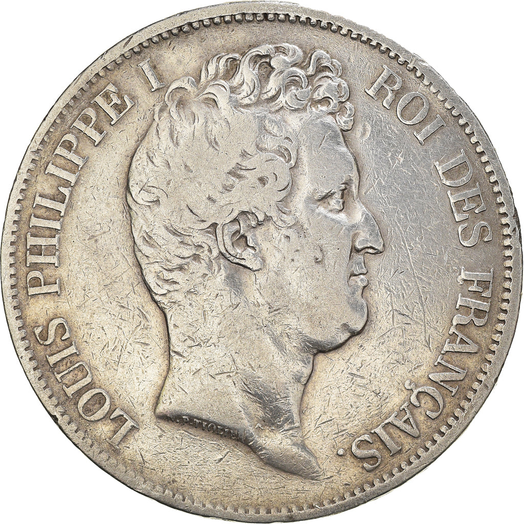Coin, France, Louis-Philippe, 5 Francs, 1830, Paris, F(12-15), Silver, KM:736.1