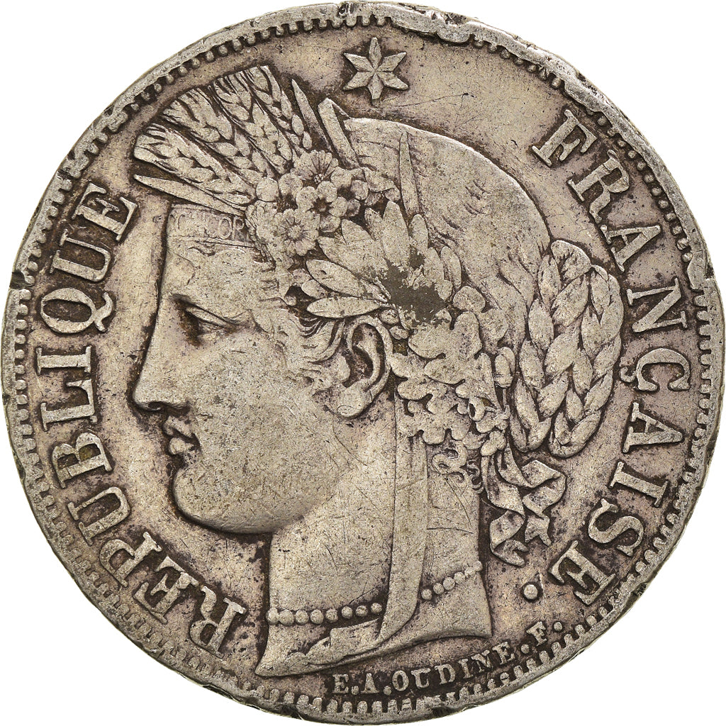 Monnaie, France, Cérès, 5 Francs, 1849, Paris, TB+, Argent, Gadoury:719
