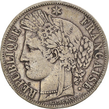 Coin, France, Cérès, 5 Francs, 1849, Paris, VF(30-35), Silver, KM:761.1