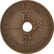 Coin, French Indochina, Cent, 1898, Paris, EF(40-45), Bronze, KM:8, Lecompte:53