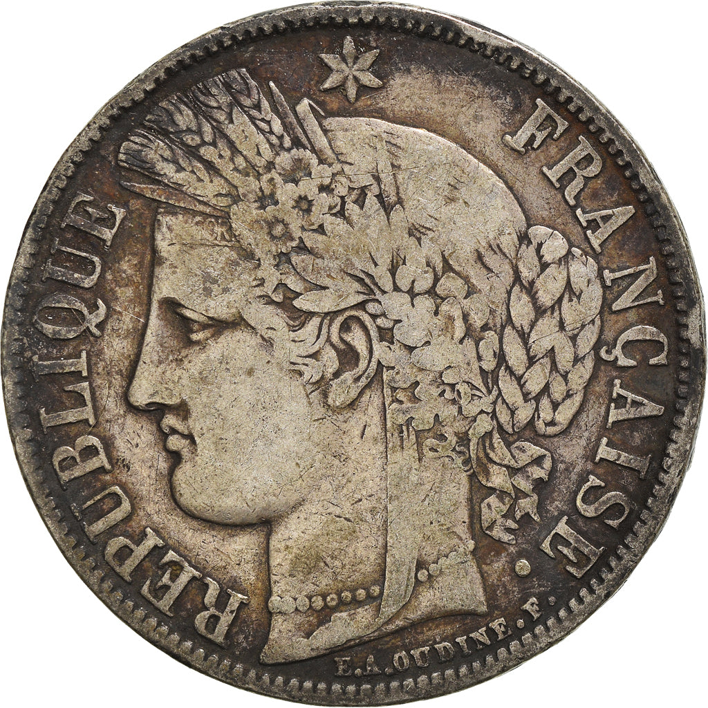 Monnaie, France, Cérès, 5 Francs, 1851, Paris, TB+, Argent, Gadoury:719