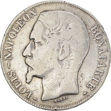 Munten, Frankrijk, Napoléon III, 5 Francs, 1852, Paris, ZG+, Zilver, KM:773.1