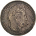 Monnaie, France, Louis-Philippe, 5 Francs, 1832, Lyon, TB, Argent, Gadoury:678