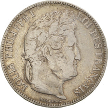 Coin, France, Louis-Philippe, 5 Francs, 1833, Nantes, VF(20-25), Silver