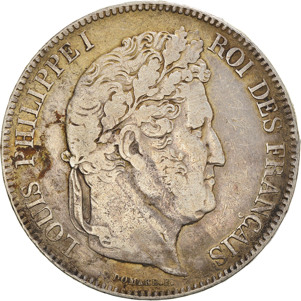 Münze, Frankreich, Louis-Philippe, 5 Francs, 1833, Bordeaux, S+, Silber