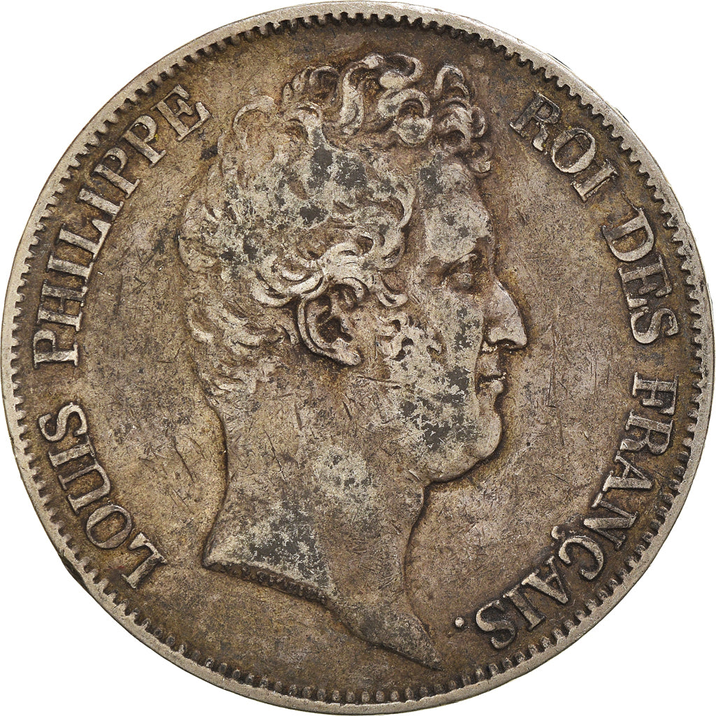 Coin, France, Louis-Philippe, 5 Francs, 1830, Lille, VF(30-35), Silver