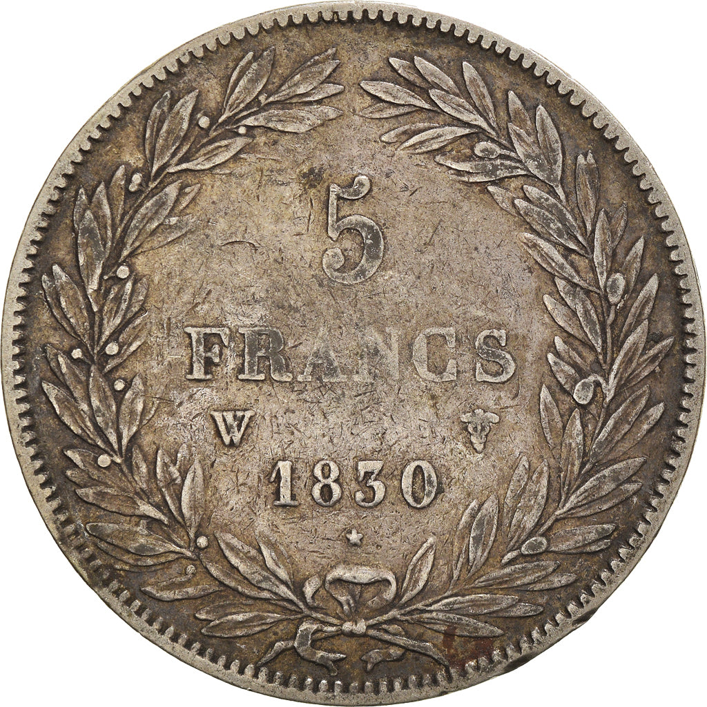 Coin, France, Louis-Philippe, 5 Francs, 1830, Lille, VF(30-35), Silver