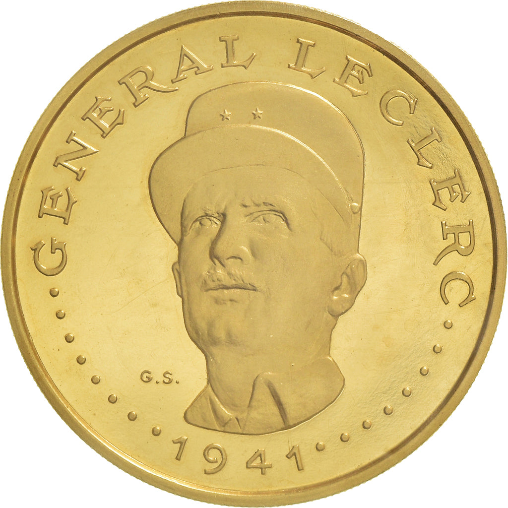 Monnaie, Tchad, Général Leclerc, 5000 Francs, 1970, Paris, FDC, Or, KM:10