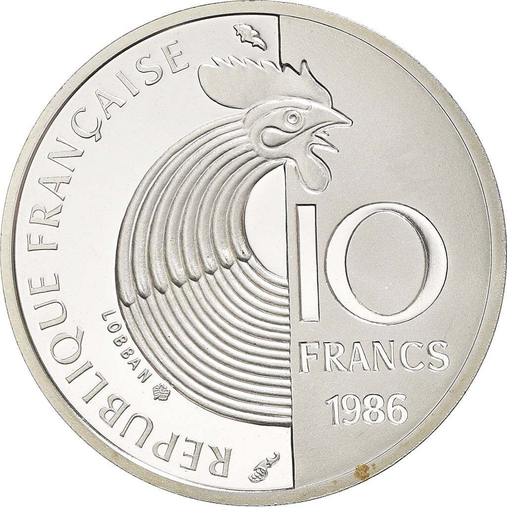 Coin, France, Schuman, 10 Francs, 1986, Paris, BE, MS(65-70), Silver, KM:958b