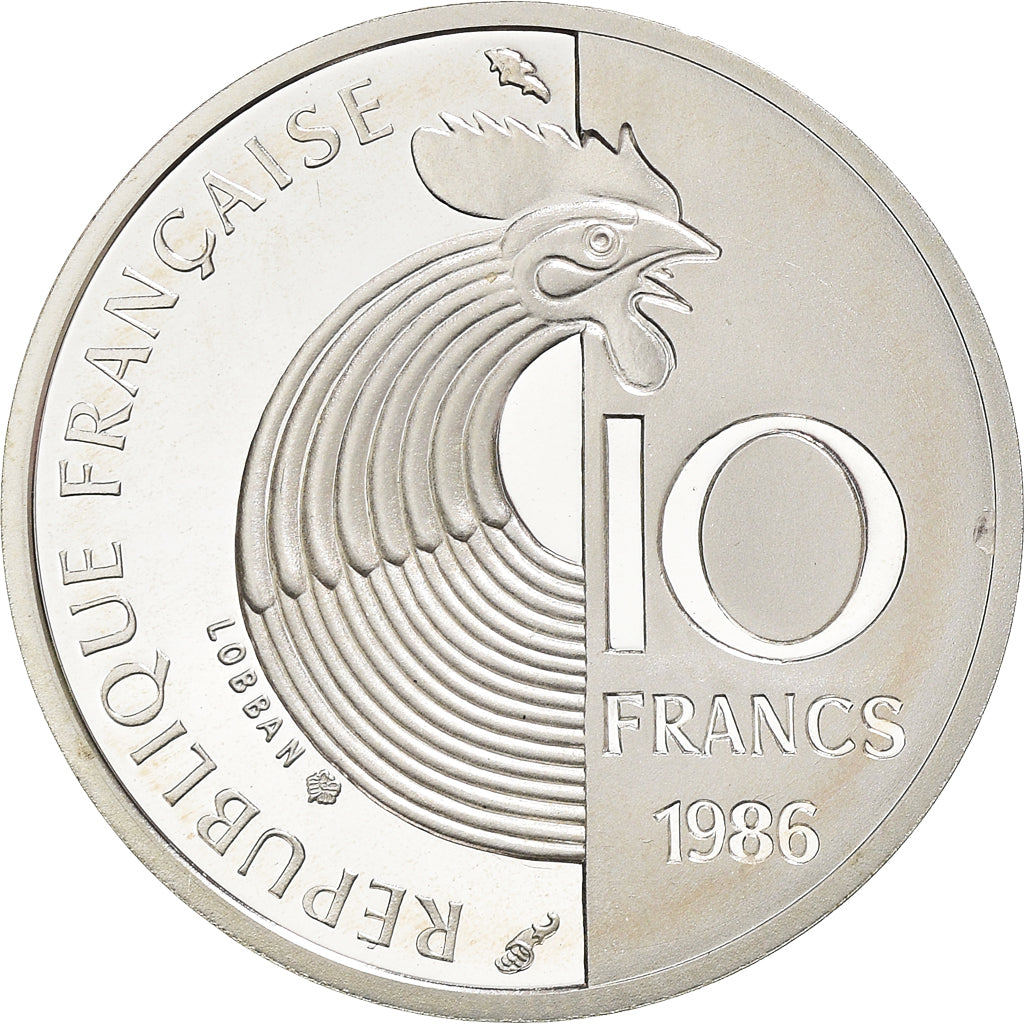 Coin, France, Schuman, 10 Francs, 1986, Paris, BE, MS(65-70), Silver, KM:958b