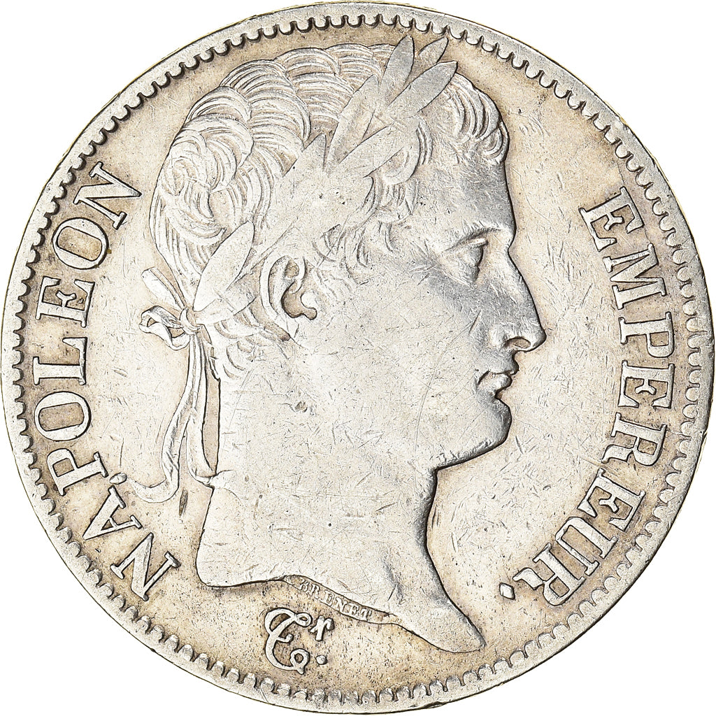 Moeda, França, Napoléon I, 5 Francs, 1812, Toulouse, VF(30-35), Prata