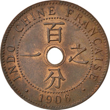 Münze, Französisch Indochina, Cent, 1906, Paris, VZ, Bronze, KM:8, Lecompte:60