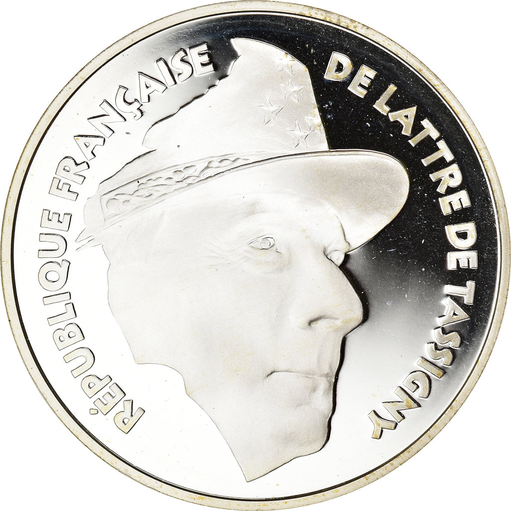 Coin, France, Lattre de Tassigny, Libération, 100 Francs, 1994, Paris, Proof