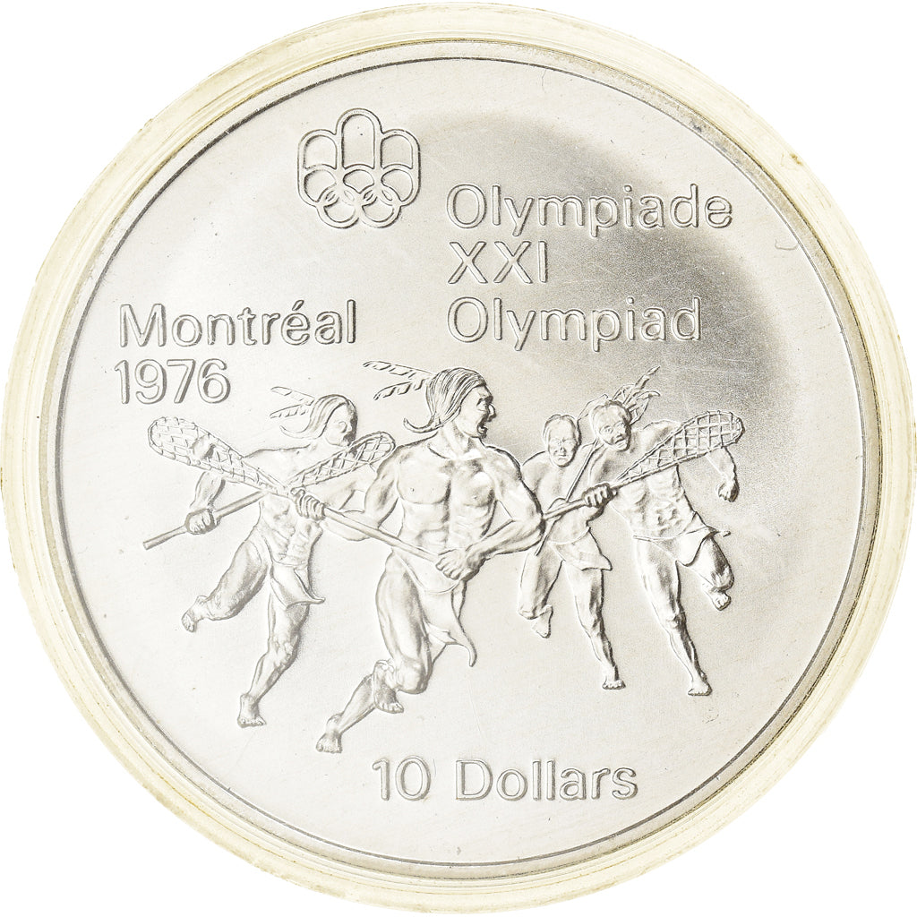 Coin, Canada, Elizabeth II, Lacrosse, 10 Dollars, 1974, Ottawa, MS(65-70)