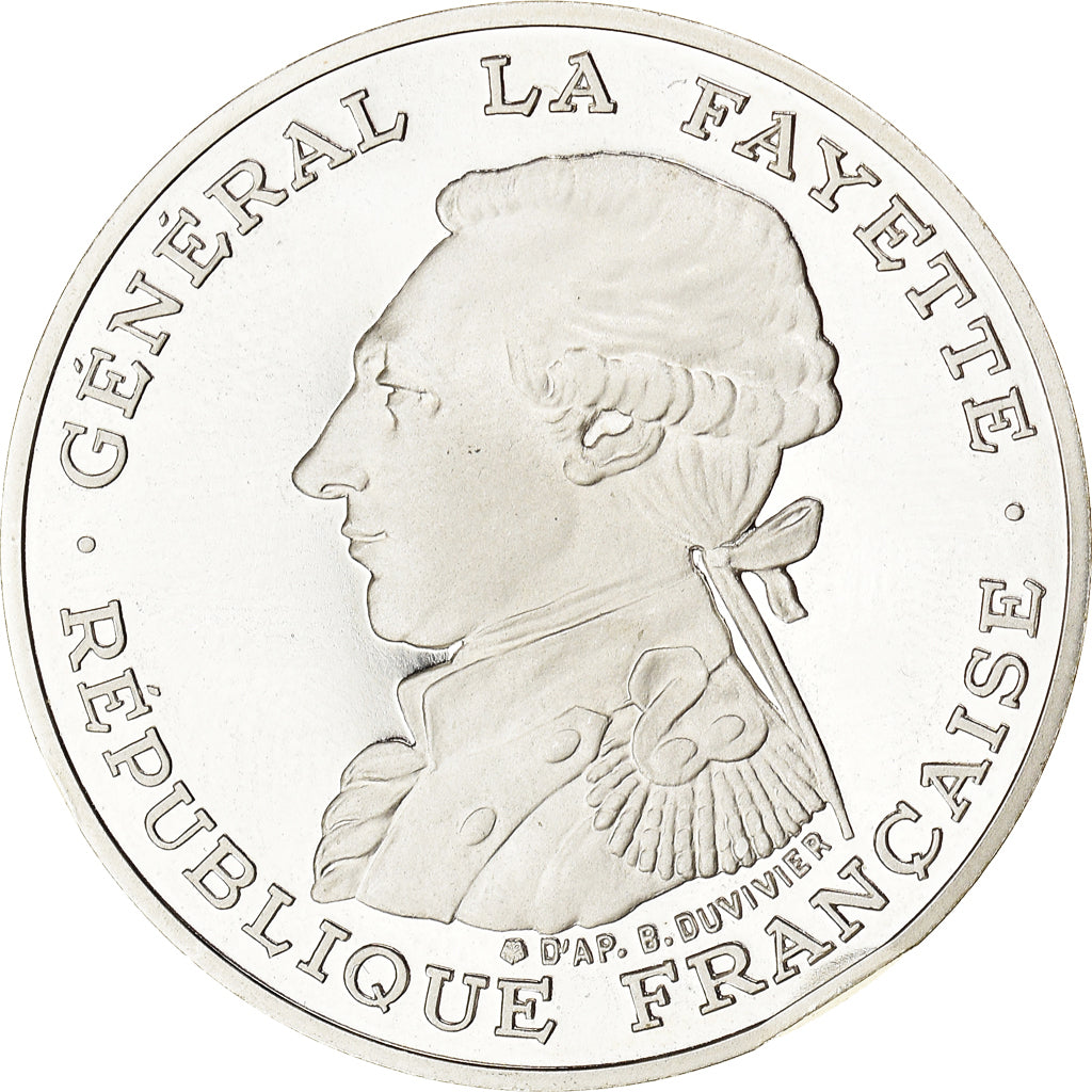 Munten, Frankrijk, La Fayette, 100 Francs, 1987, FDC, Zilver, KM:P991a