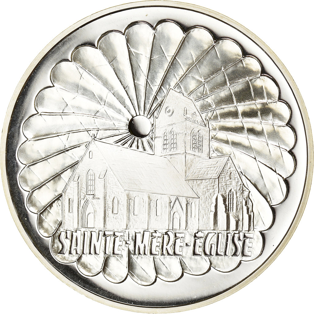 Moneta, Francia, Sainte-Mère-Eglise, 100 Francs, 1994, BE, FDC, Argento