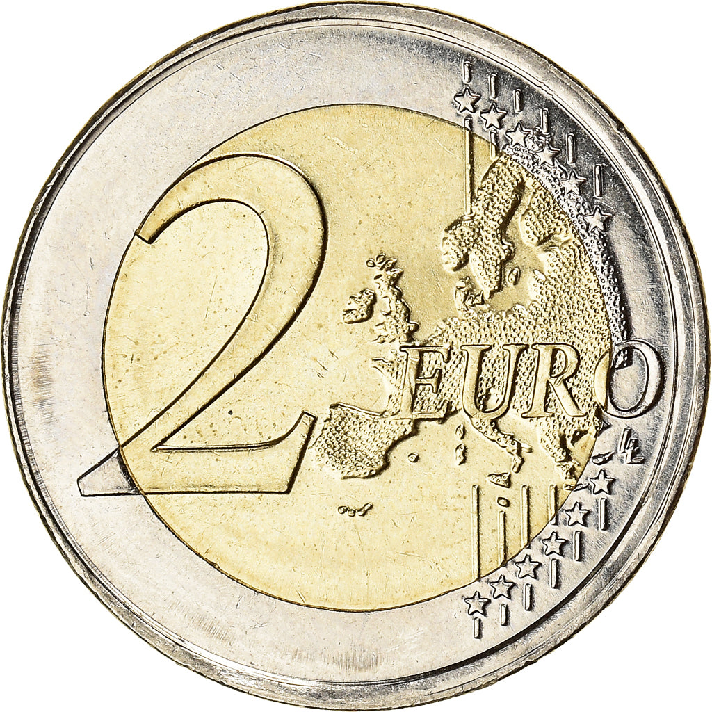 Francia, 2 Euro, 2019, Pessac, error partial collar strike, SPL, Rame-nichel