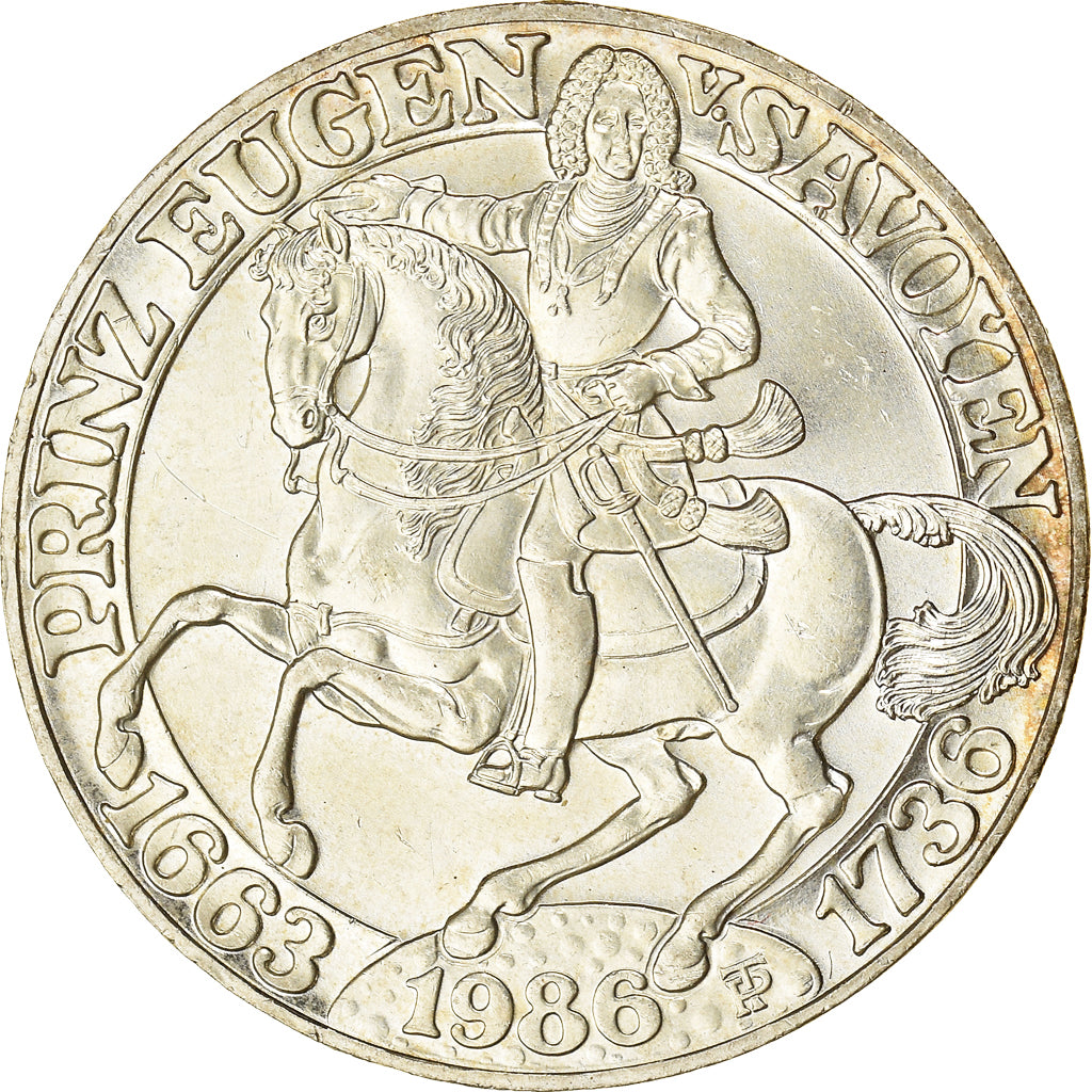 Coin, Austria, 500 Schilling, 1986, Vienna, MS(60-62), Silver, KM:2978