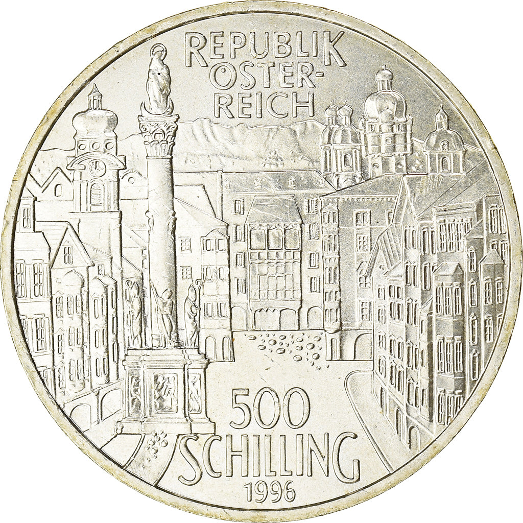 Moneta, Austria, 500 Schilling, 1996, Vienna, SPL-, Argento, KM:3035
