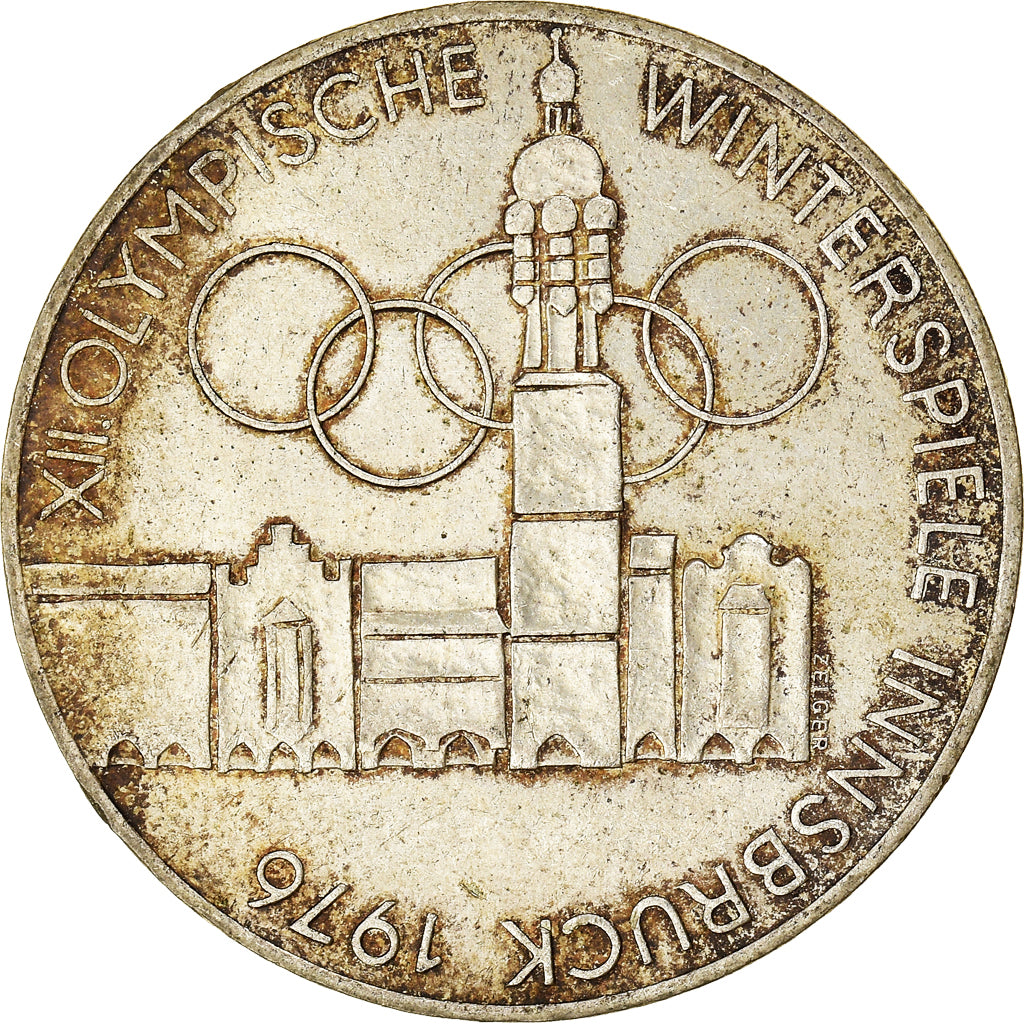 Moneda, Austria, 100 Schilling, 1976, Vienna, MBC, Plata, KM:2927