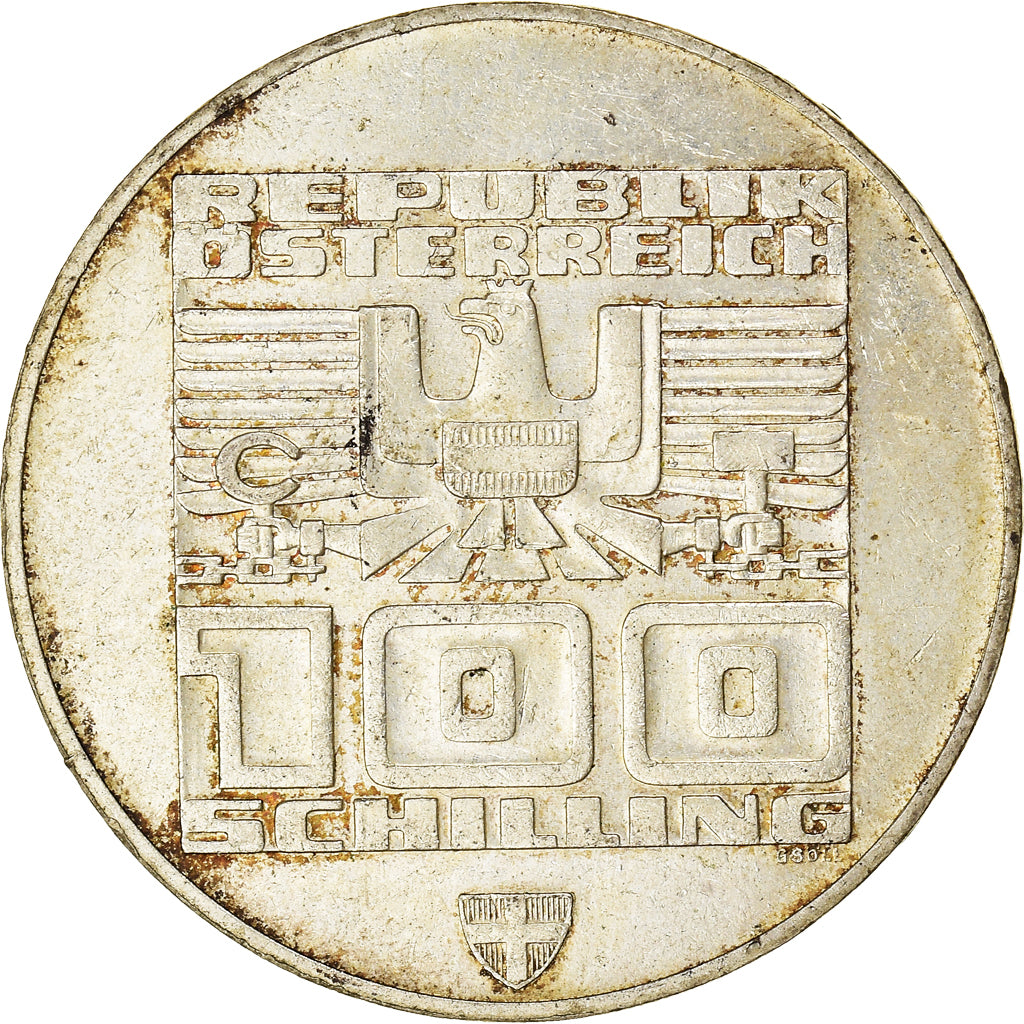 Moneda, Austria, 100 Schilling, 1976, Vienna, MBC, Plata, KM:2927