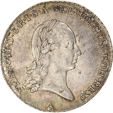 Coin, AUSTRIAN NETHERLANDS, Franz II, 1/4 Kronenthaler, 1793, Vienna, AU(55-58)