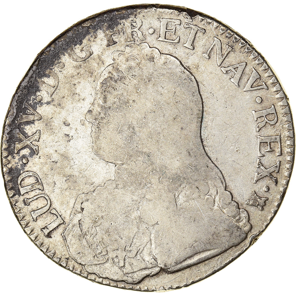 Moneta, Francia, Louis XV, Écu aux branches d'olivier, Ecu, 1736, Toulouse, MB