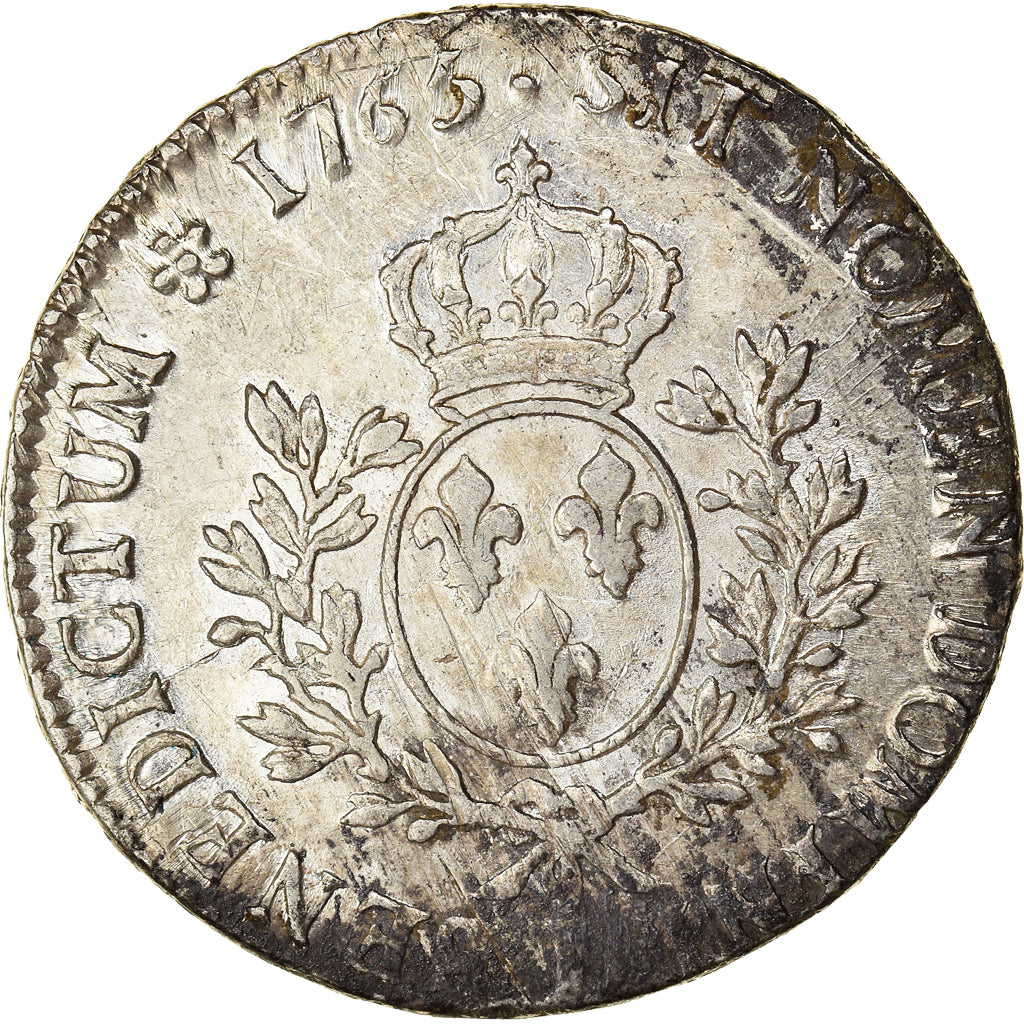 Munten, Frankrijk, Louis XV, Écu au bandeau, Ecu, 1765, Bayonne, ZF, Zilver