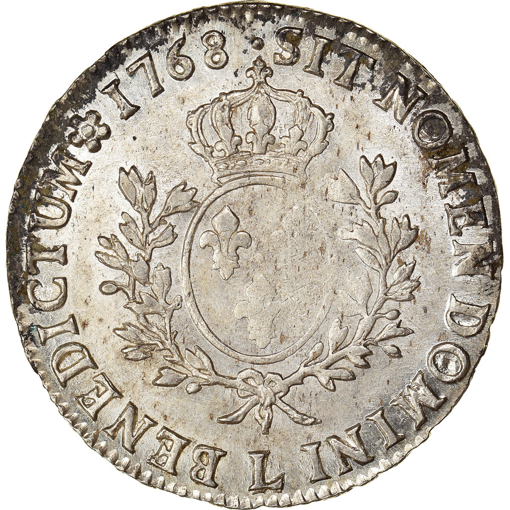 Moneta, Francia, Louis XV, Écu au bandeau, Ecu, 1768, Bayonne, BB+, Argento