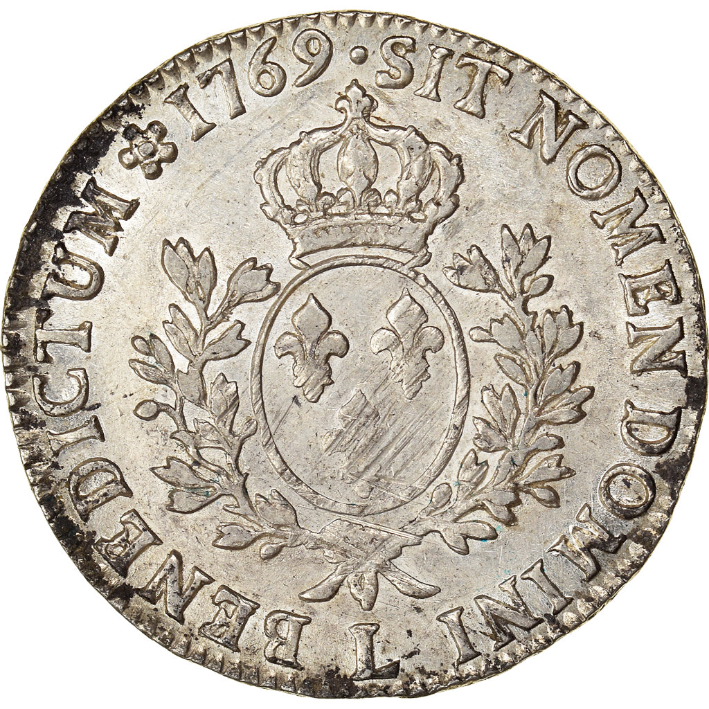 Moneta, Francja, Louis XV, Écu au bandeau, Ecu, 1769, Bayonne, EF(40-45)