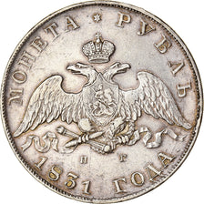 Coin, Russia, Nicholas I, Rouble, 1831, Saint-Petersburg, open 2, AU(50-53)