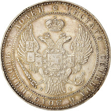Munten, Polen, Nicholas I, 10 Zlotych-1-1/2 Rubles, 1833, Moneta Wschovensis
