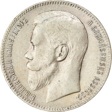 Coin, Russia, Nicholas II, Rouble, 1897, Brussels, EF(40-45), Silver, KM:59.1