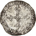 Monnaie, France, Henri III, 1/4 Ecu, 1587, Rennes, TTB, Argent, Duplessy:1133