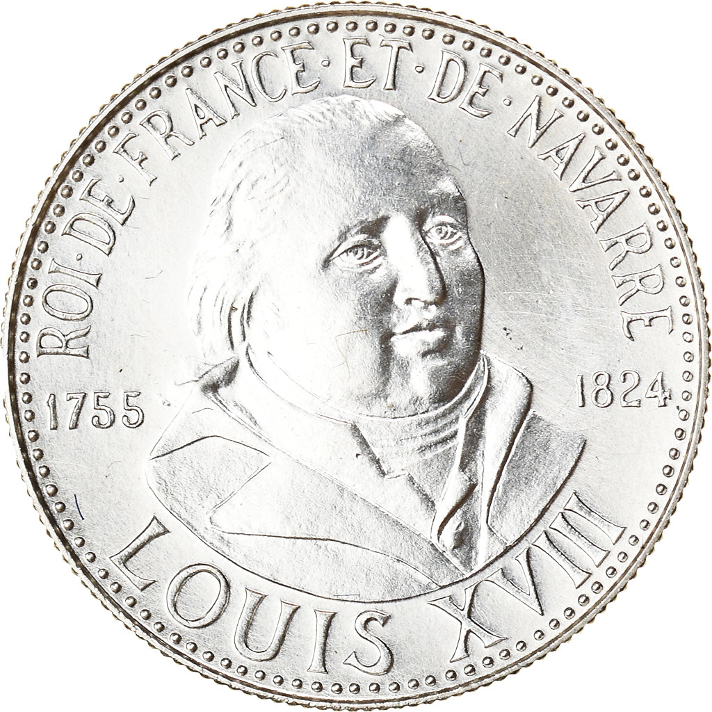 Frankrijk, Medaille, French Fifth Republic, Louis XVIII, 1982, FDC, Zilver