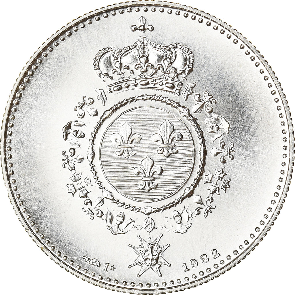 Frankrijk, Medaille, French Fifth Republic, Louis XVIII, 1982, FDC, Zilver