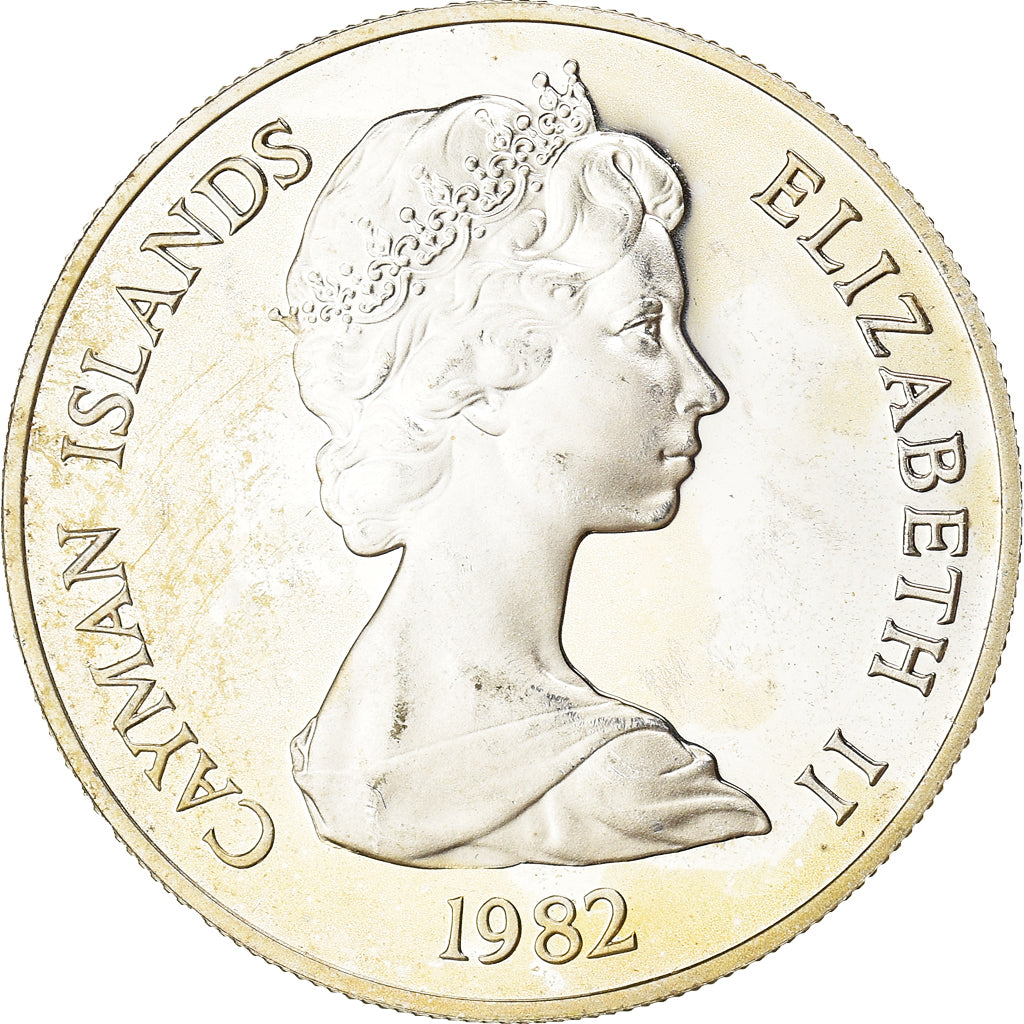 Monnaie, Îles Caïmans, Elizabeth II, 10 Dollars, 1982, British Royal Mint