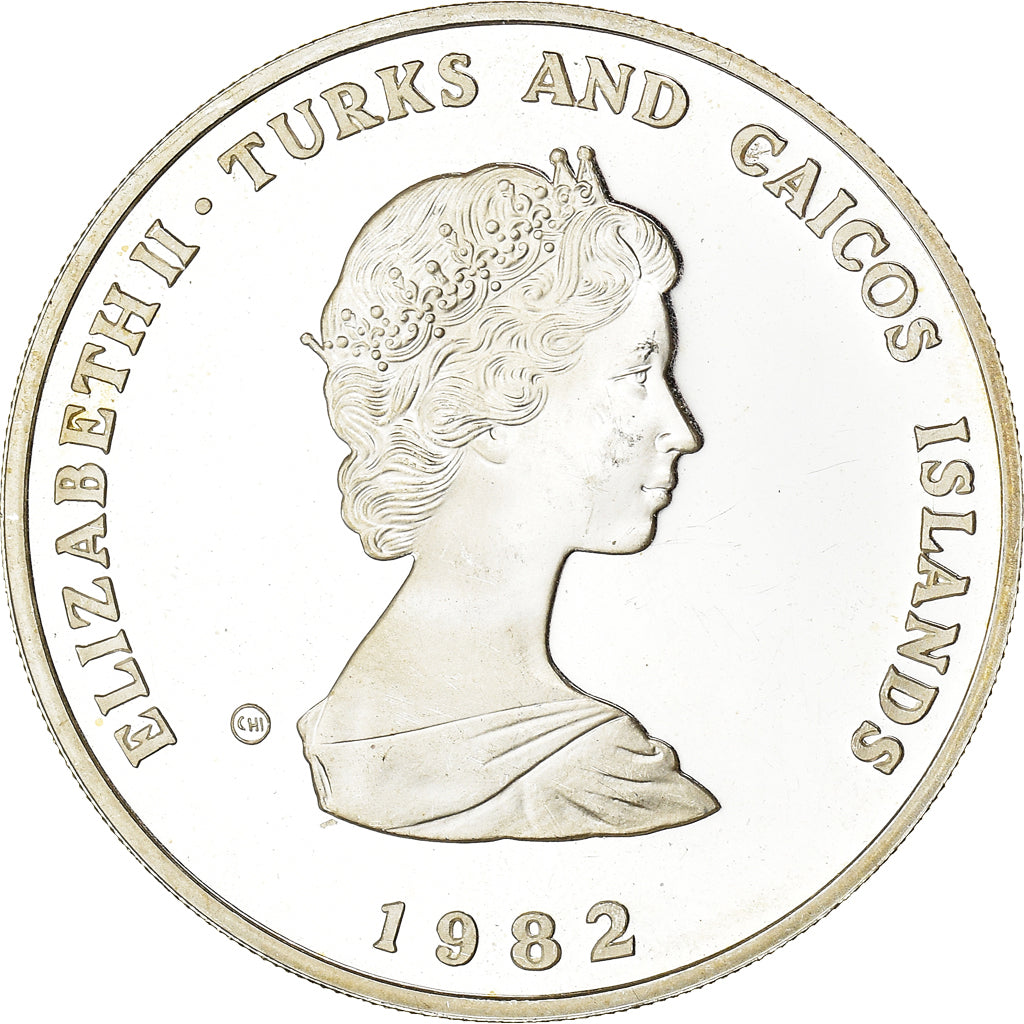 Coin, TURKS & CAICOS ISLANDS, Elizabeth II, 10 Crowns, 1982, Year of Child