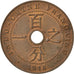 Moneda, Indochina francesa, Cent, 1918, Paris, EBC, Bronce, KM:12.1, Lecompte:78