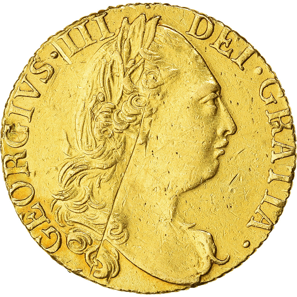 Münze, Großbritannien, George III, Guinea, 1785, London, SS, Gold, KM:604