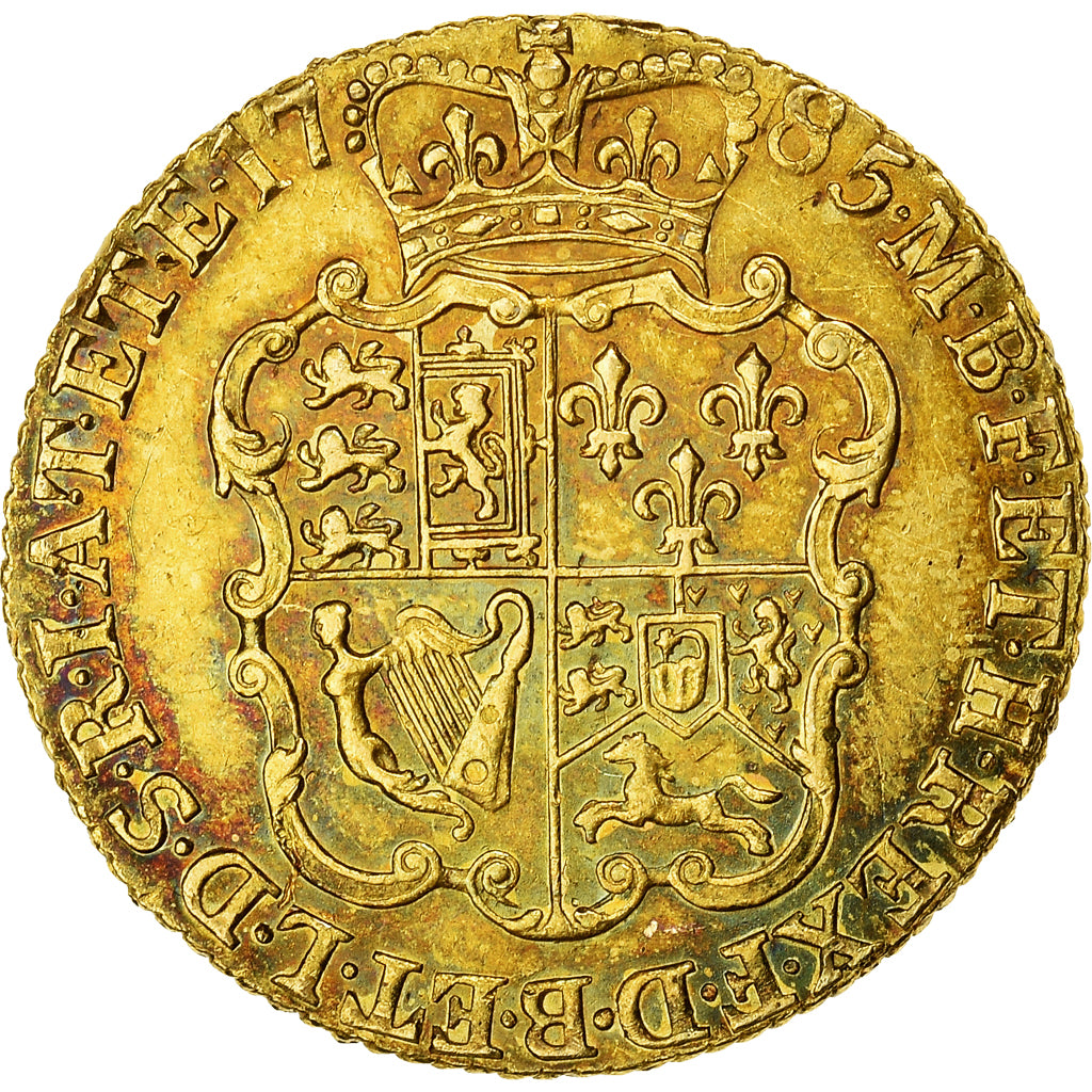 Münze, Großbritannien, George III, Guinea, 1785, London, SS, Gold, KM:604