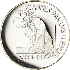 Münze, Vatikanstadt, John Paul II, 5000 Lire, 2001, Rome, STGL, Silber, KM:340