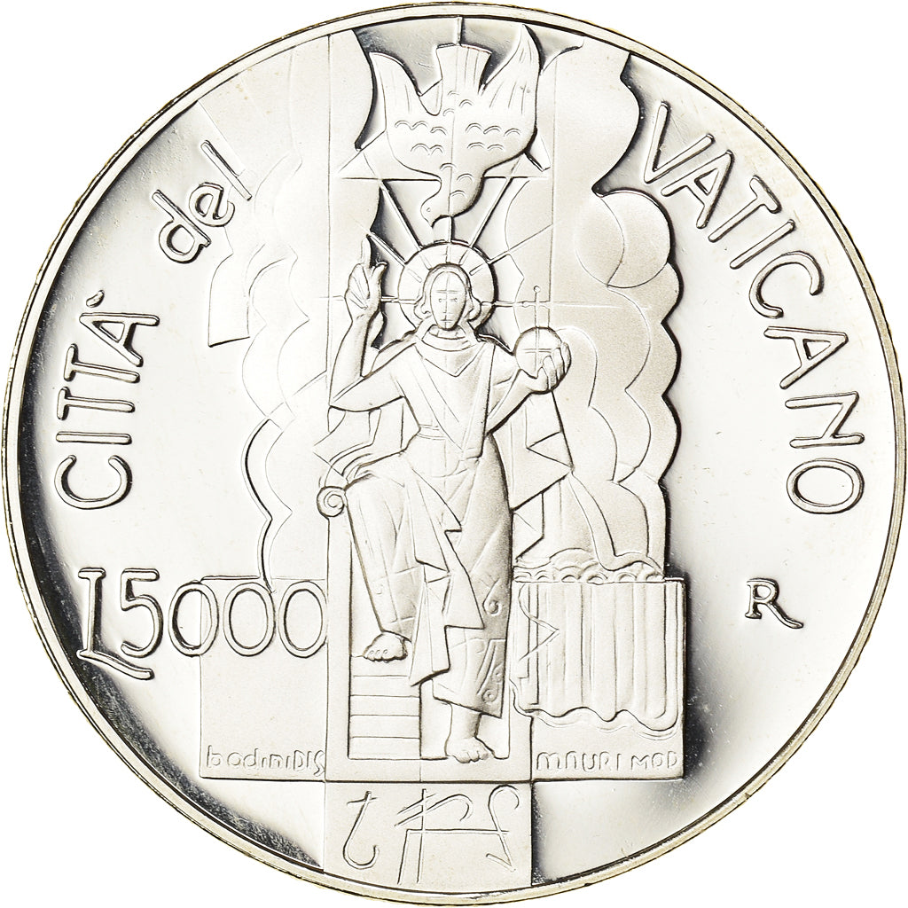 Münze, Vatikanstadt, John Paul II, 5000 Lire, 2001, Rome, STGL, Silber, KM:340