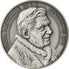 San Marino, Medal, Visita Pastorale, 2011, Sicilia, Benoit XVI, MS(65-70)