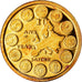 Francia, medaglia, 10 ans de l'Euro, 2009, FDC, Oro